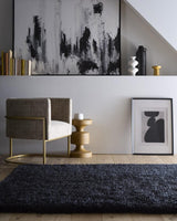 Chicago Black Shaggy Rug by The Rugs