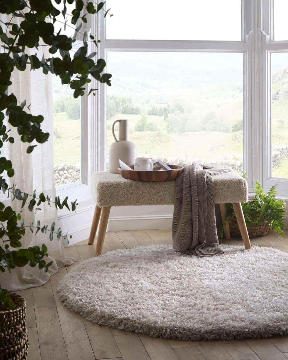 The Rugs - Chicago Cream Shaggy Rug