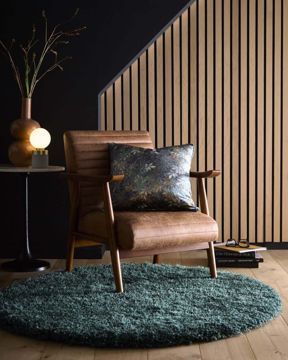 The Rugs Chicago Forest Green Shaggy Rug