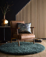 The Rugs Chicago Forest Green Shaggy Rug