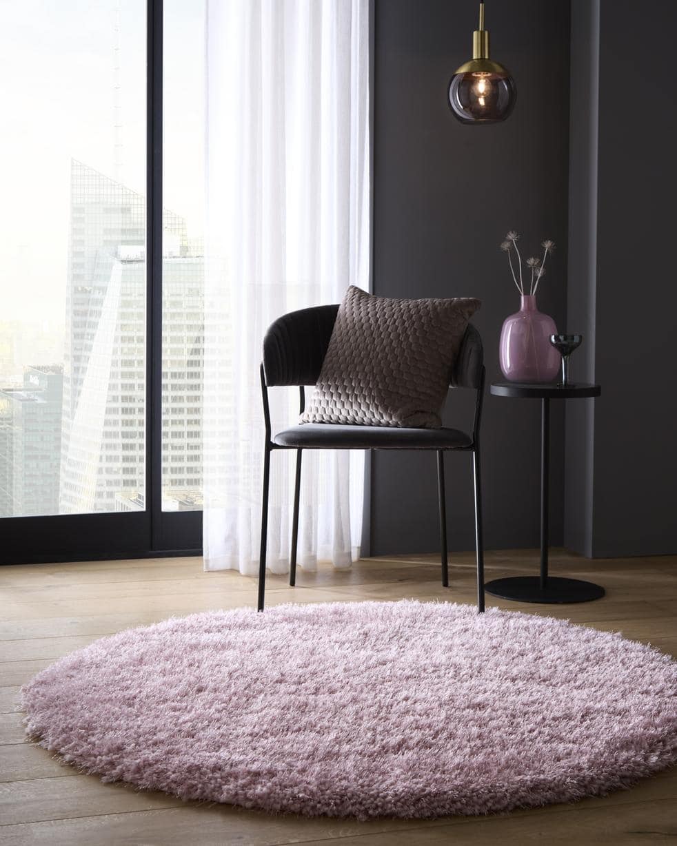 Chicago Pink Shaggy Rug by The Rugs