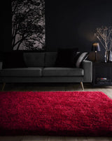 Chicago Red Shaggy Rug
