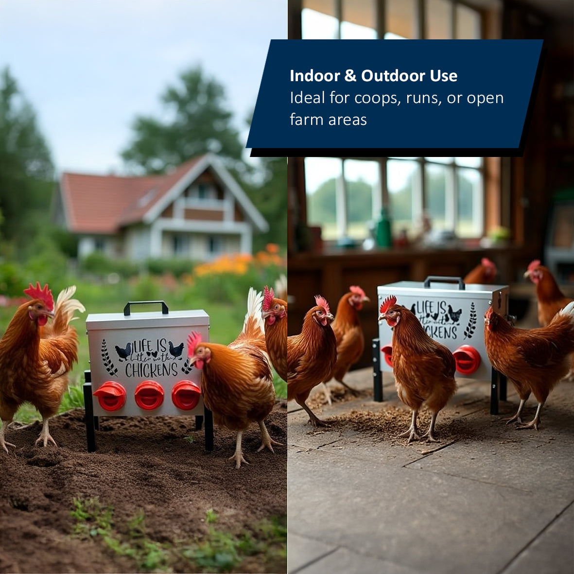 Nicoman Metal Chicken Feeder