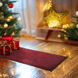 Nicoman Indoor Spaghetti Door Mat - Red & Black