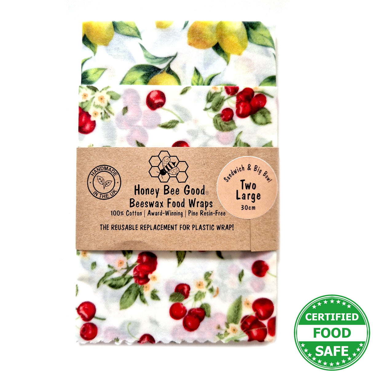 Honey Bee Good Italian Kitchen Beeswax Wraps Set of 2 | Italian Kitchen