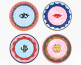 Eleanor Bowmer Set of 4 Icon Cork Backed Coasters