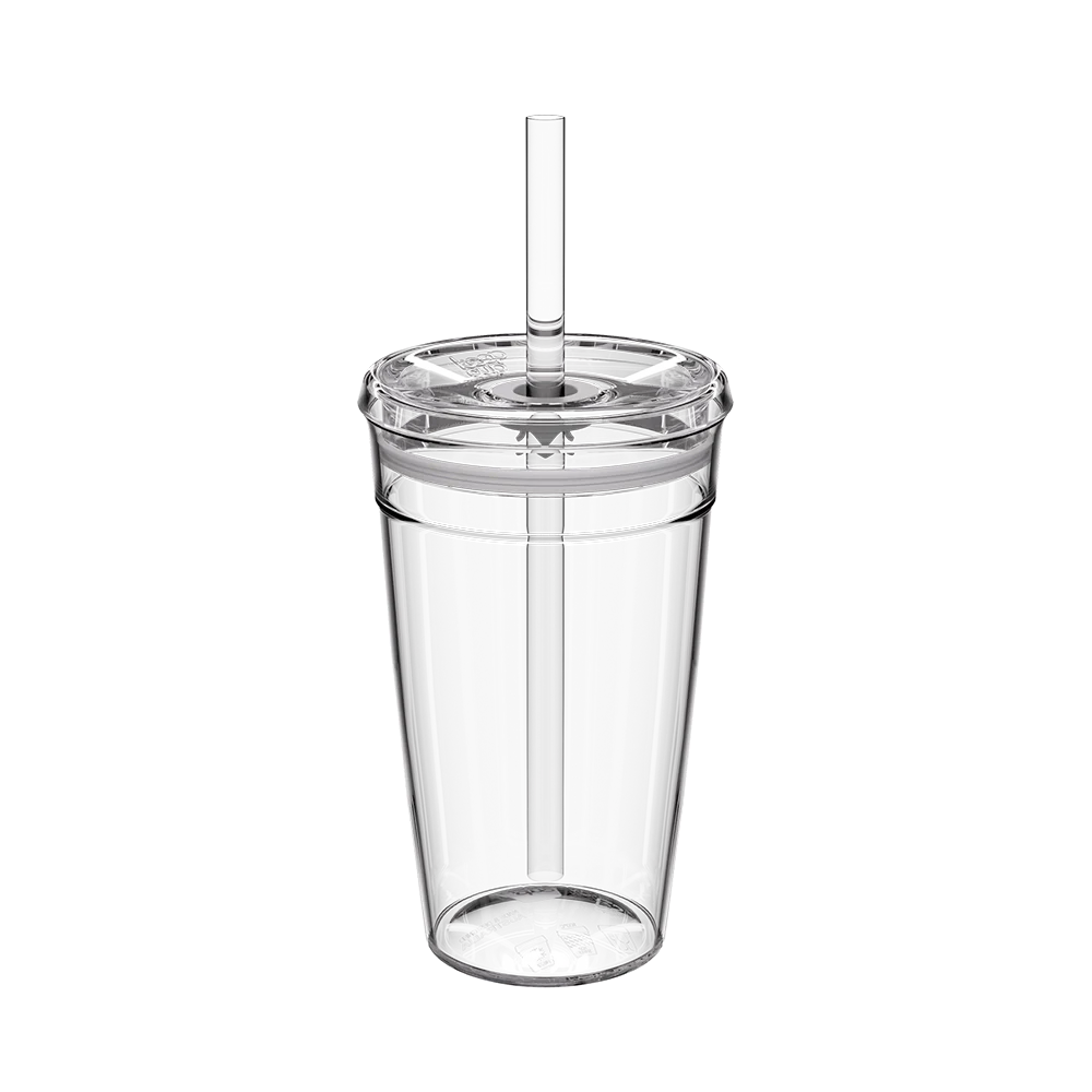 KeepCup Cold Cup Original 16oz with Coffee Straw