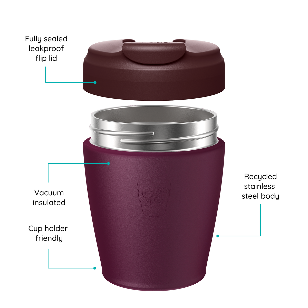 KeepCup Commuter 8oz - Mulberry