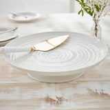 Portmeirion Sophie Conran Single Tier Porcelain Cake Stand, White