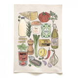 Quite Nice London Cooking Essentials Tea Towel - 50cm x 75cm
