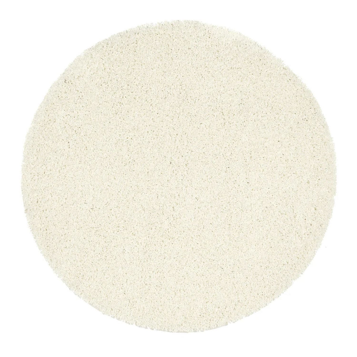 Machine Washable Ghost Ivory Shaggy Rug by The Rugs