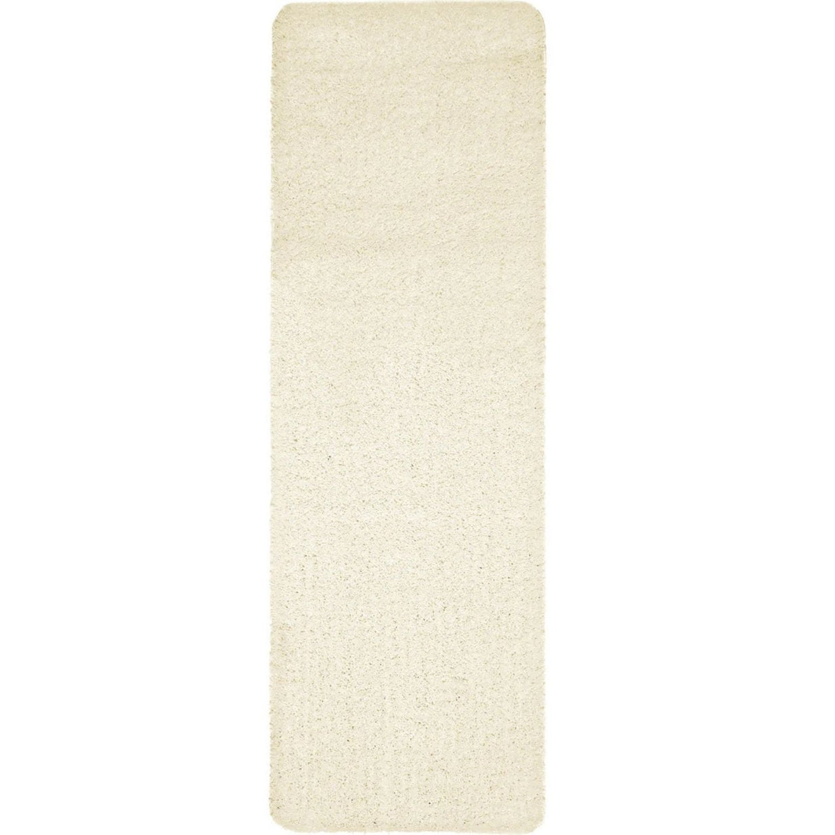 Machine Washable Ghost Ivory Shaggy Rug by The Rugs