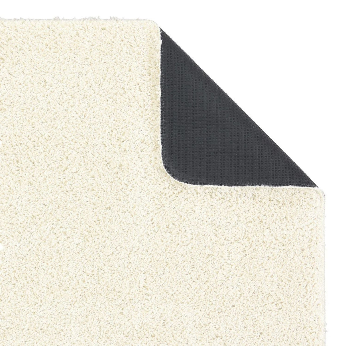 Machine Washable Ghost Ivory Shaggy Rug by The Rugs