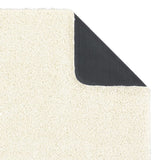 Machine Washable Ghost Ivory Shaggy Rug by The Rugs