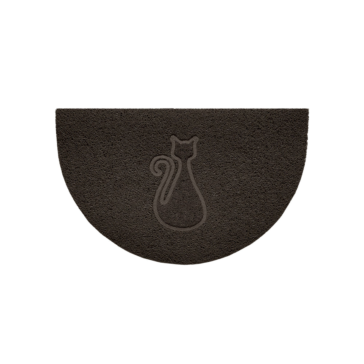 Nicoman Cat Embossed Halfmoon Spaghetti Indoor Outdoor Doormat