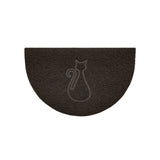 Nicoman Cat Embossed Halfmoon Spaghetti Indoor Outdoor Doormat