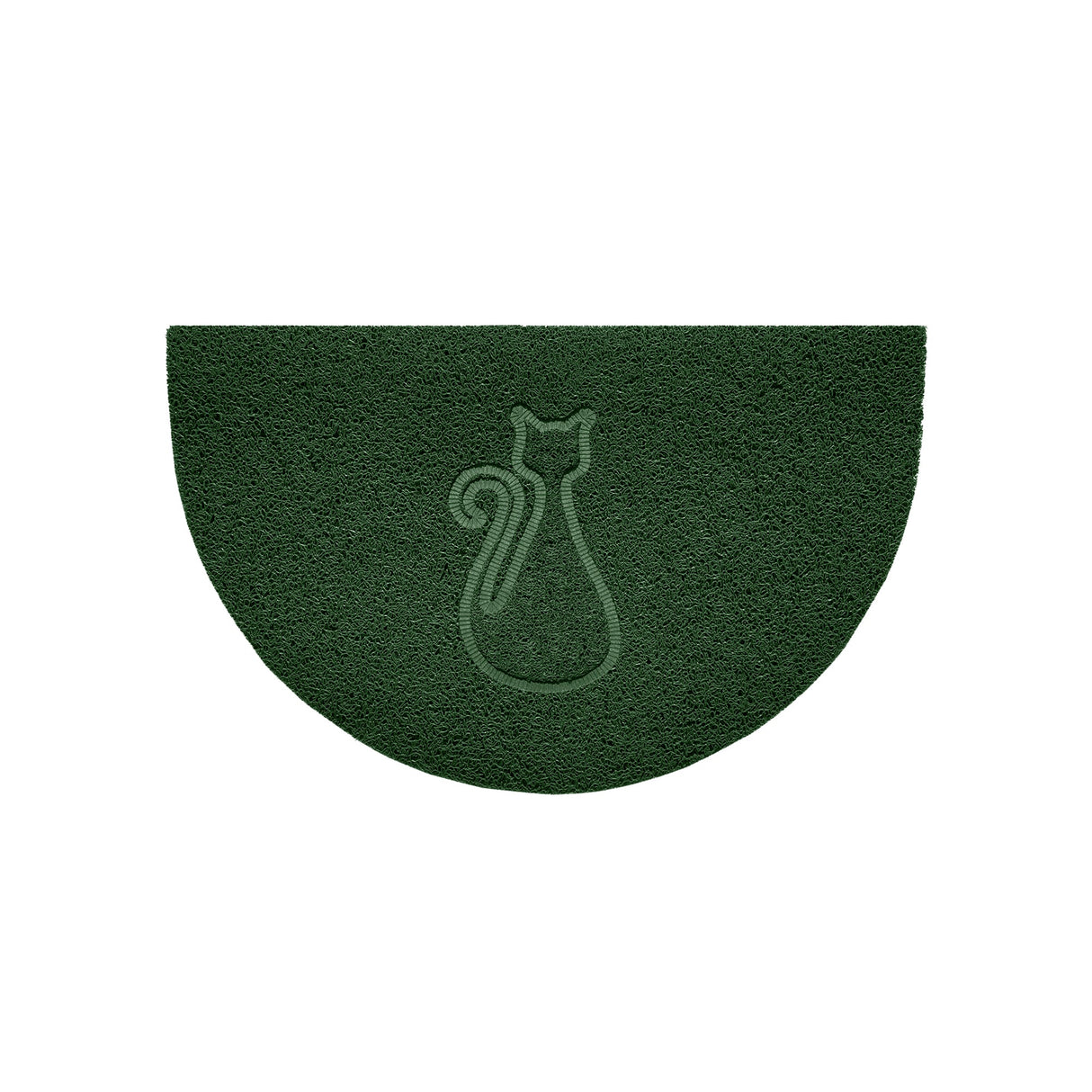 Nicoman Cat Embossed Halfmoon Spaghetti Indoor Outdoor Doormat