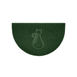 Nicoman Cat Embossed Halfmoon Spaghetti Indoor Outdoor Doormat
