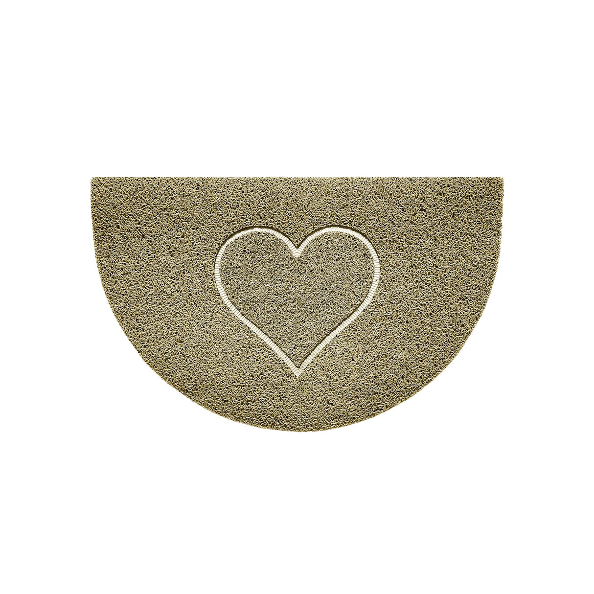 Nicoman Heart Halfmoon Spaghetti Door Mat Non Slip PVC