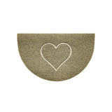 Nicoman Heart Halfmoon Spaghetti Door Mat Non Slip PVC