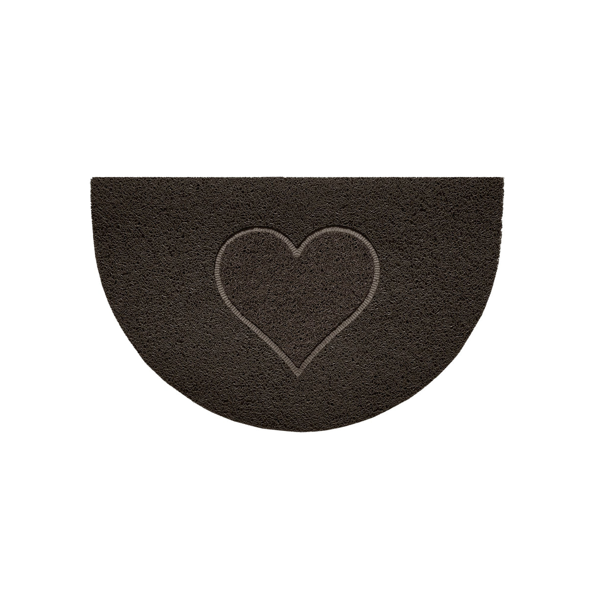 Nicoman Heart Halfmoon Spaghetti Door Mat Non Slip PVC
