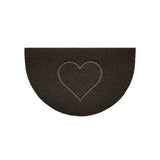 Nicoman Heart Halfmoon Spaghetti Door Mat Non Slip PVC