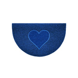 Nicoman Heart Halfmoon Spaghetti Door Mat Non Slip PVC