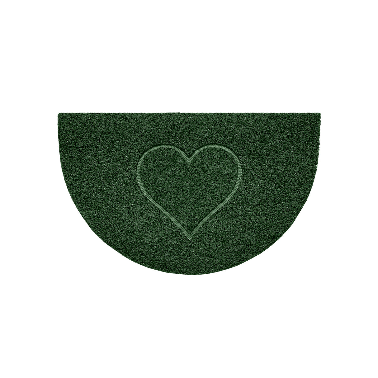 Nicoman Heart Halfmoon Spaghetti Door Mat Non Slip PVC