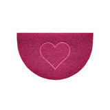 Nicoman Heart Halfmoon Spaghetti Door Mat Non Slip PVC