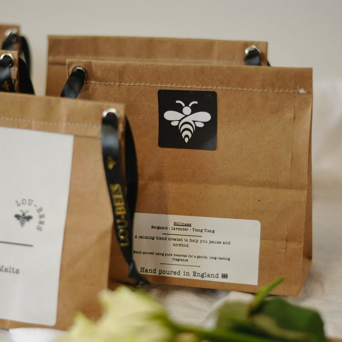 Lou-bees Rise Natural Beeswax Melts – Bergamot, Orange & Lavender
