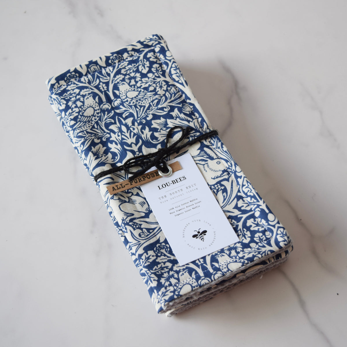 Lou-bees Strawberry Thief Dish Cloth