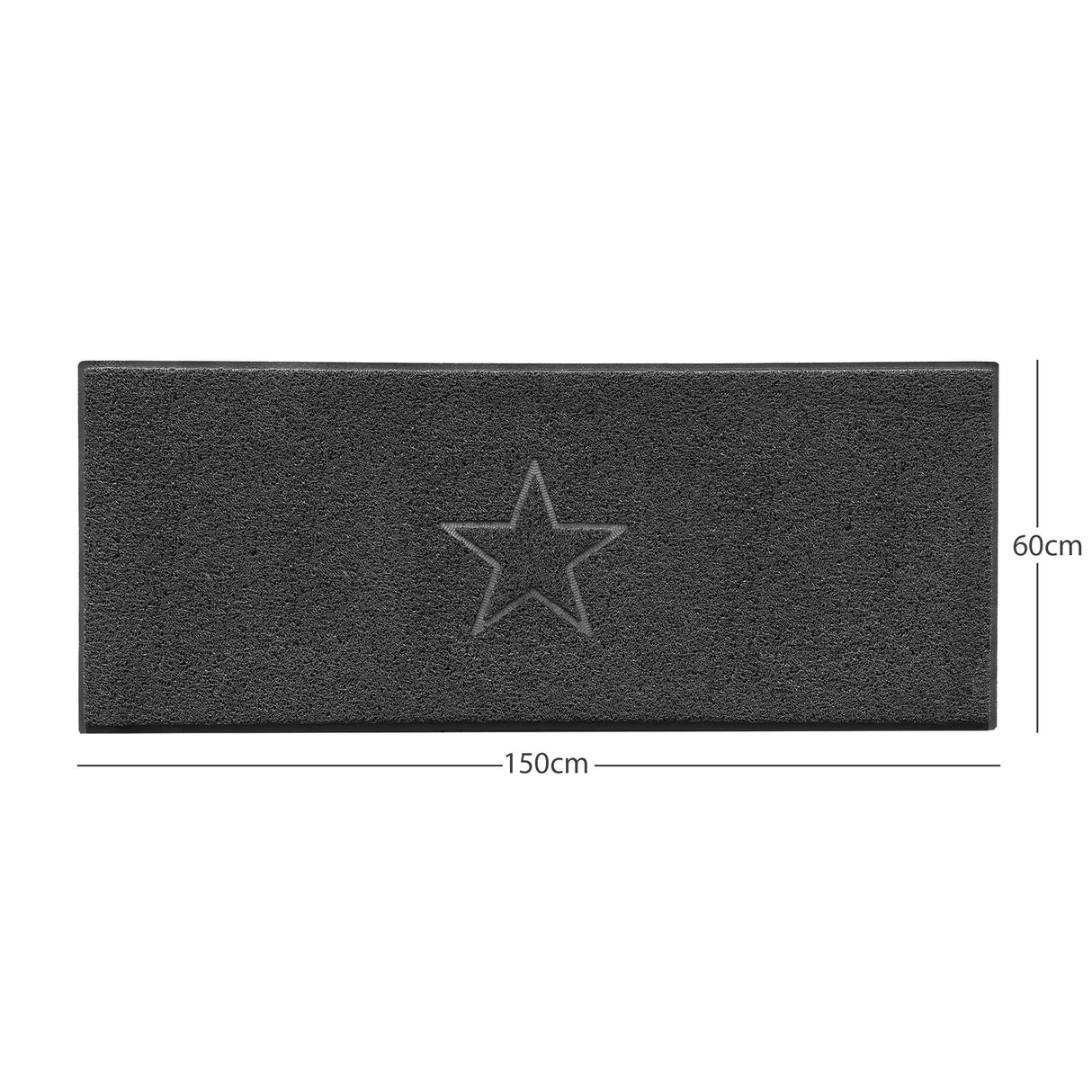 Nicoman "Star" Embossed Loofah Textured Spaghetti Doormat