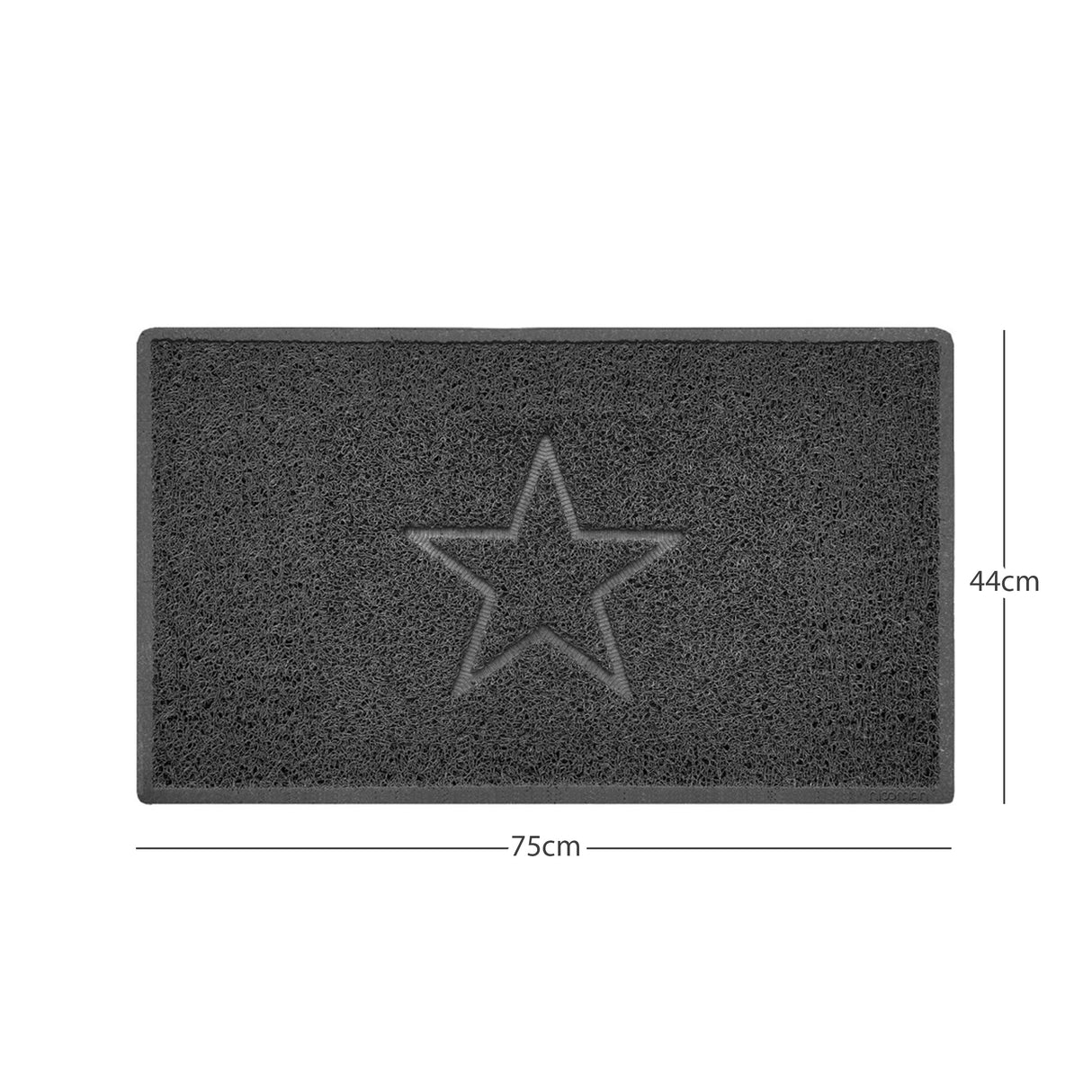 Nicoman "Star" Embossed Loofah Textured Spaghetti Doormat