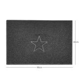 Nicoman "Star" Embossed Loofah Textured Spaghetti Doormat