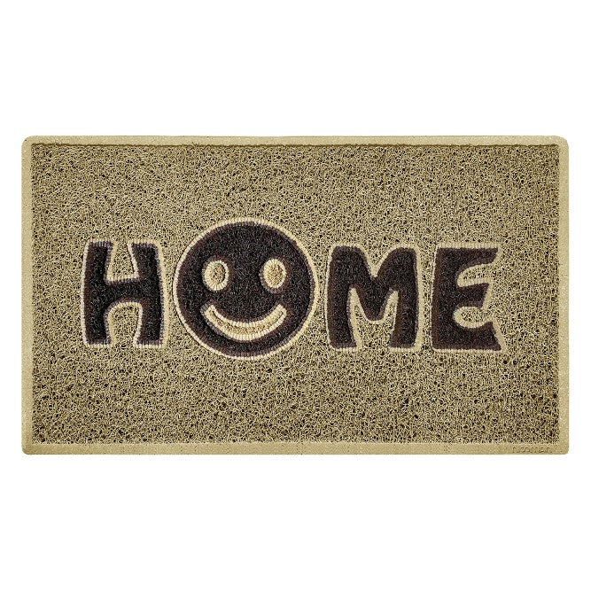 Nicoman Home Smile Inlay Embossed Doormat