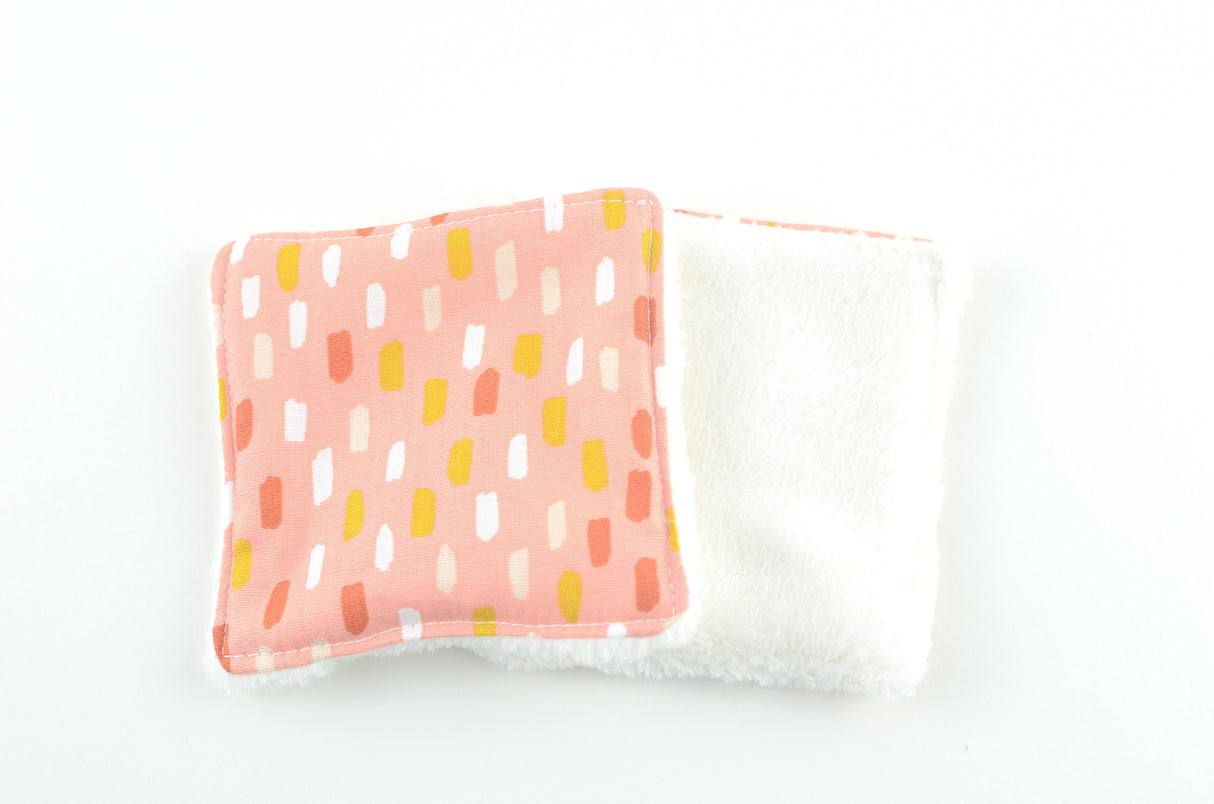 Shadowbright Reusable Peach Makeup Pads - 8cm x 8cm