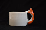 4AM Studio Cat Cup Orange Ceramic Mug