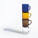 Rinkit 260ml Amber Versailles Coffee Glasses - Pack of Six