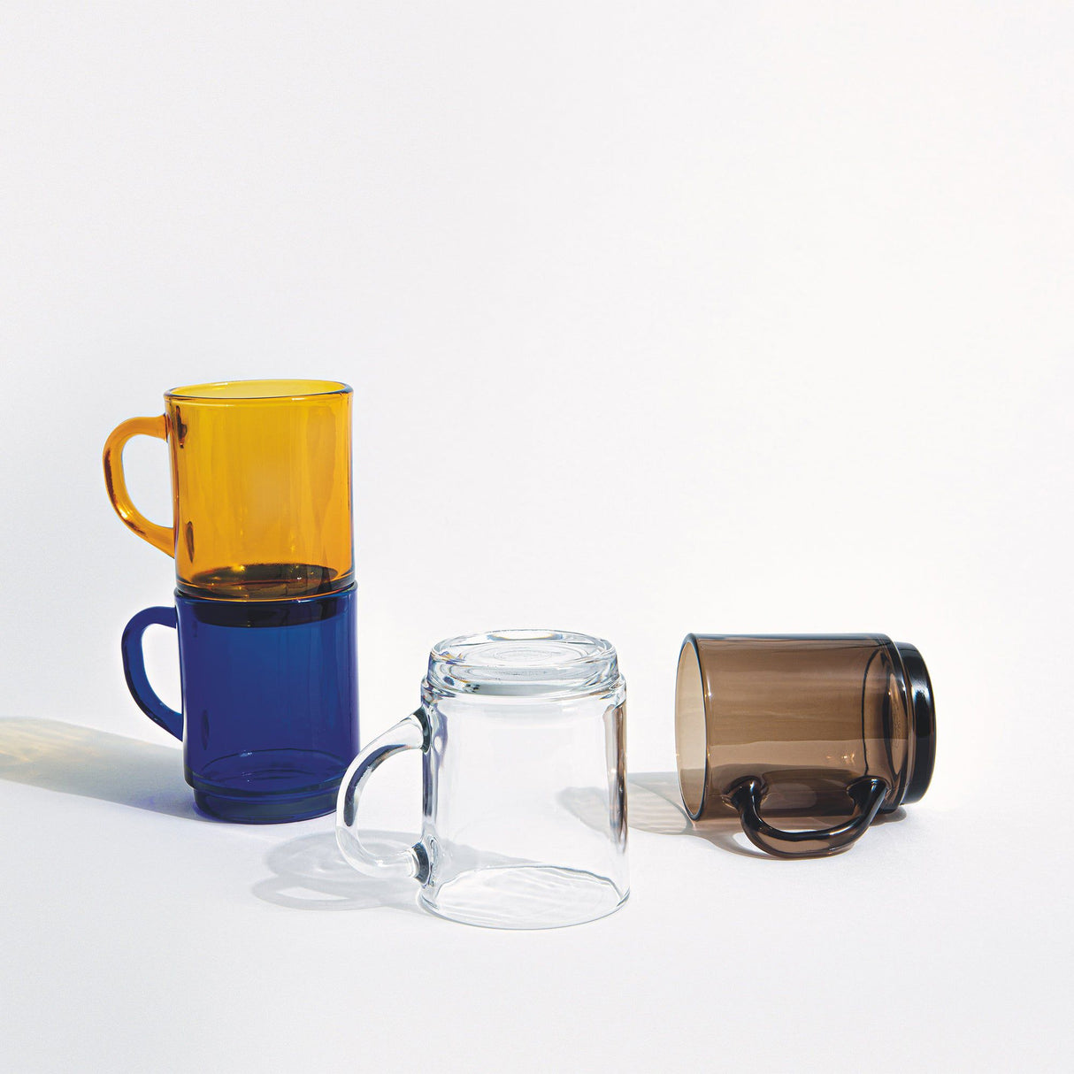 Rinkit 260ml Amber Versailles Coffee Glasses - Pack of Six