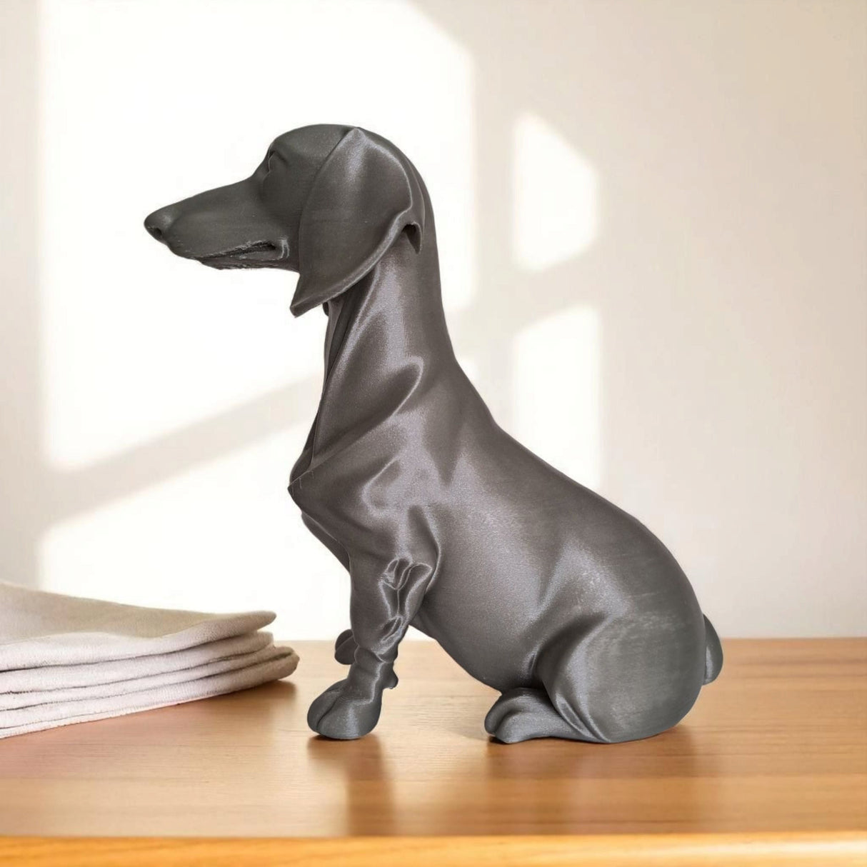 Filamora Studios Minimalist Dachshund Dog Sculpture