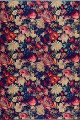 Eco-Washable Dark Flowers Design