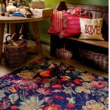 Eco-Washable Dark Flowers Design