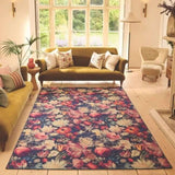 Eco-Washable Dark Flowers Design
