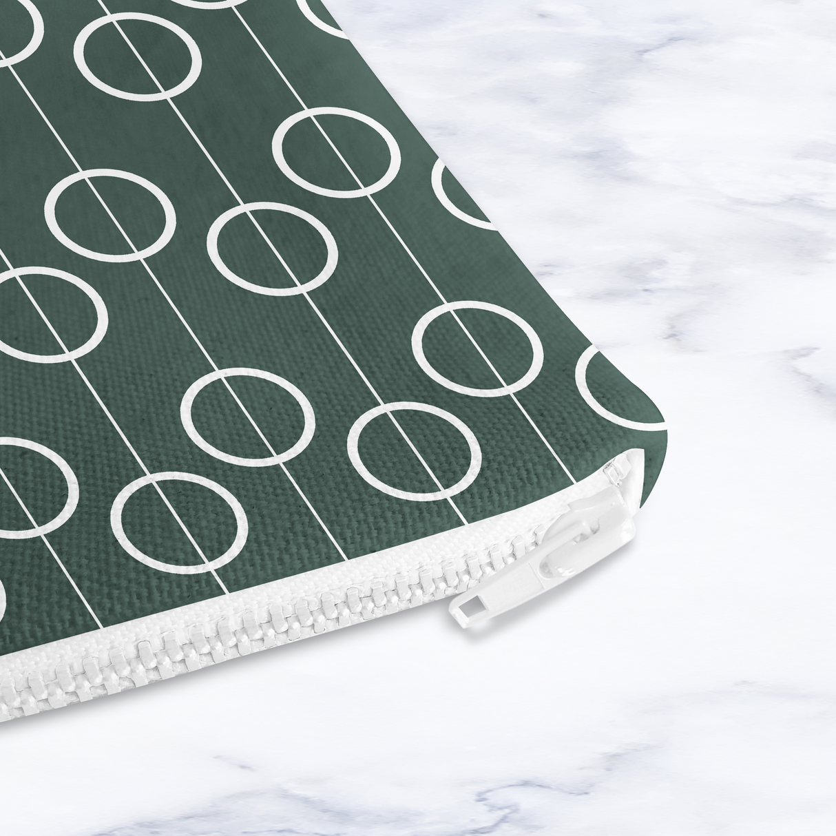Shadowbright Retro Dark Green Make Up Bag - 24cm x 19cm