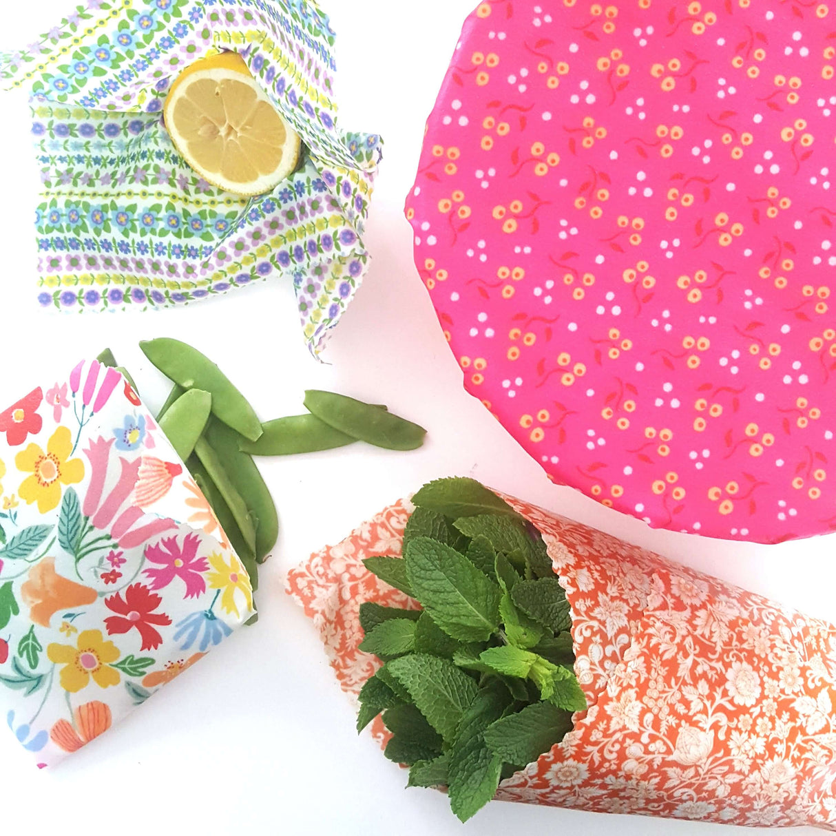 Honey Bee Good Liberty Fabric Beeswax Wraps - Set of 3