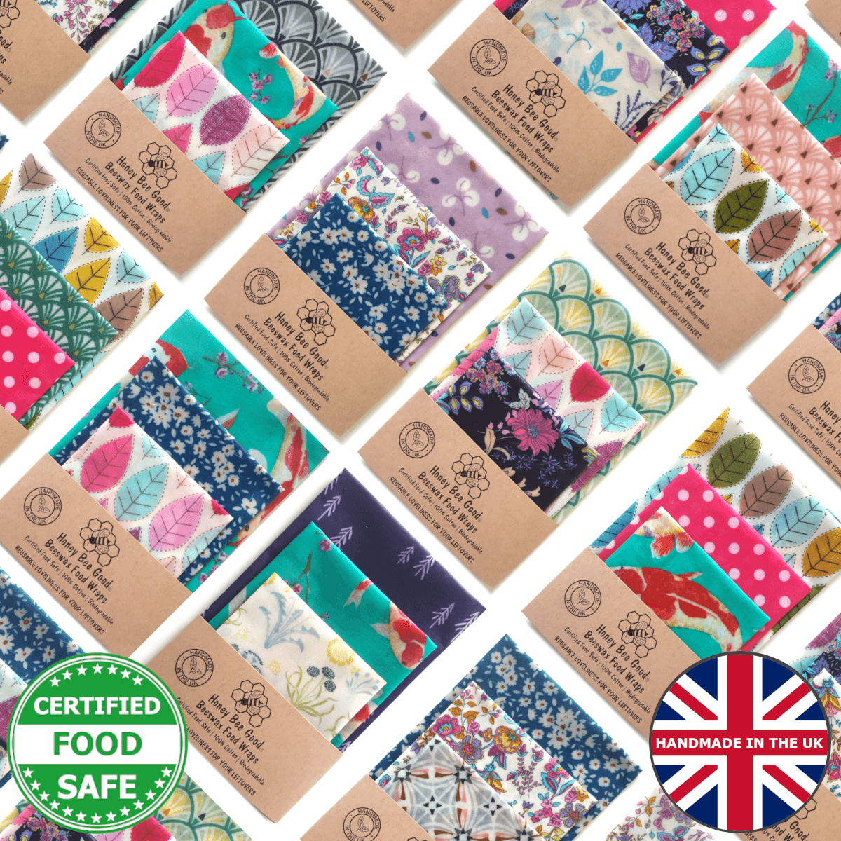 Honey Bee Good Bargain Beeswax Wraps - Set of 3