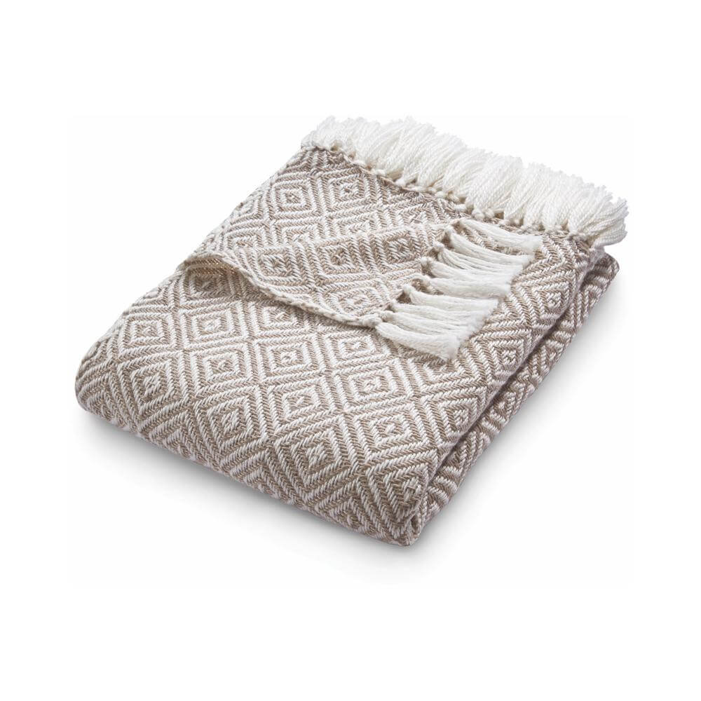 The Rugs Diamond Design Woven Throw 130x180 cm