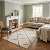 Moroccan Ivory Shaggy Rug 530 by The Rugs