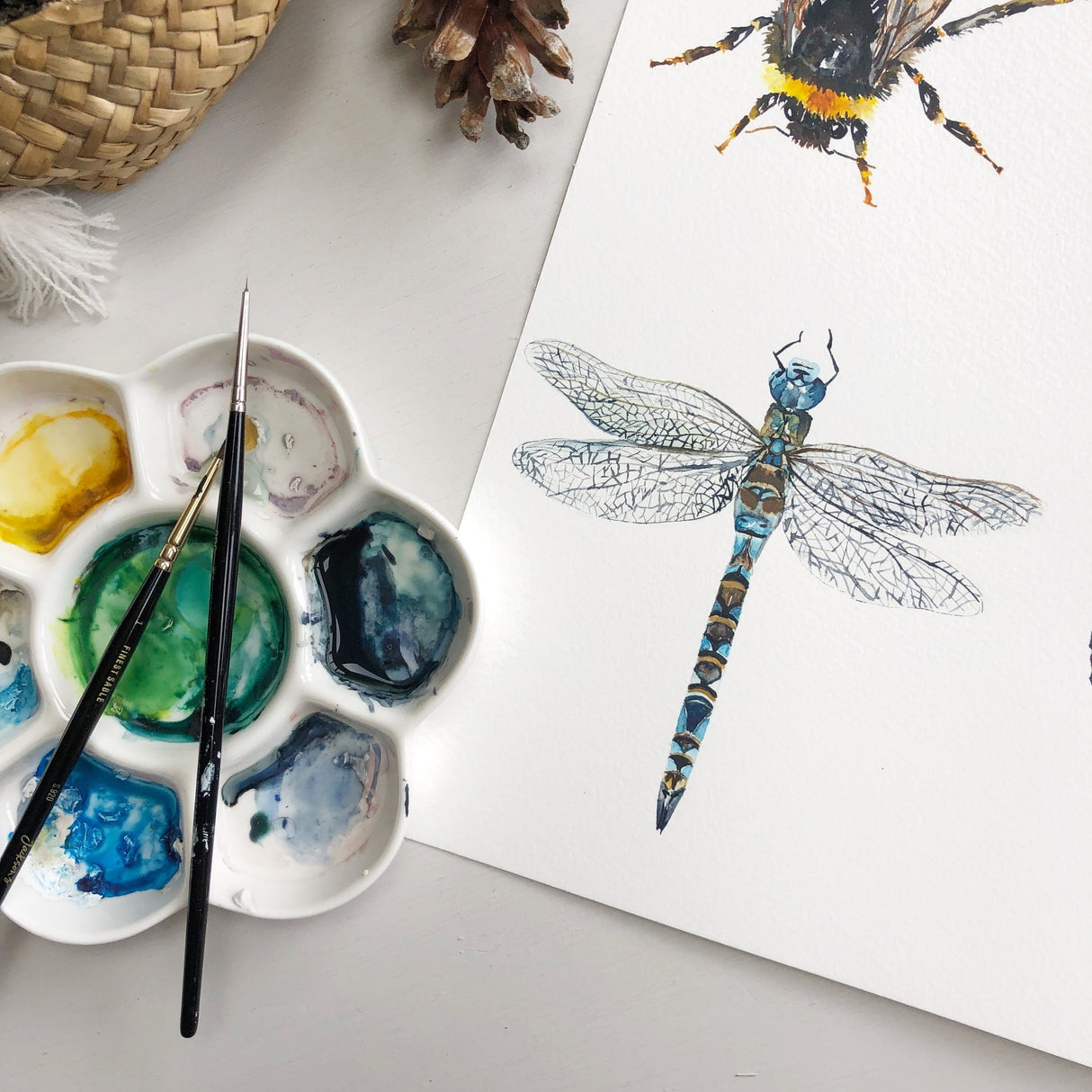 Dragonfly Greetings Card | Katie Hipwell Design