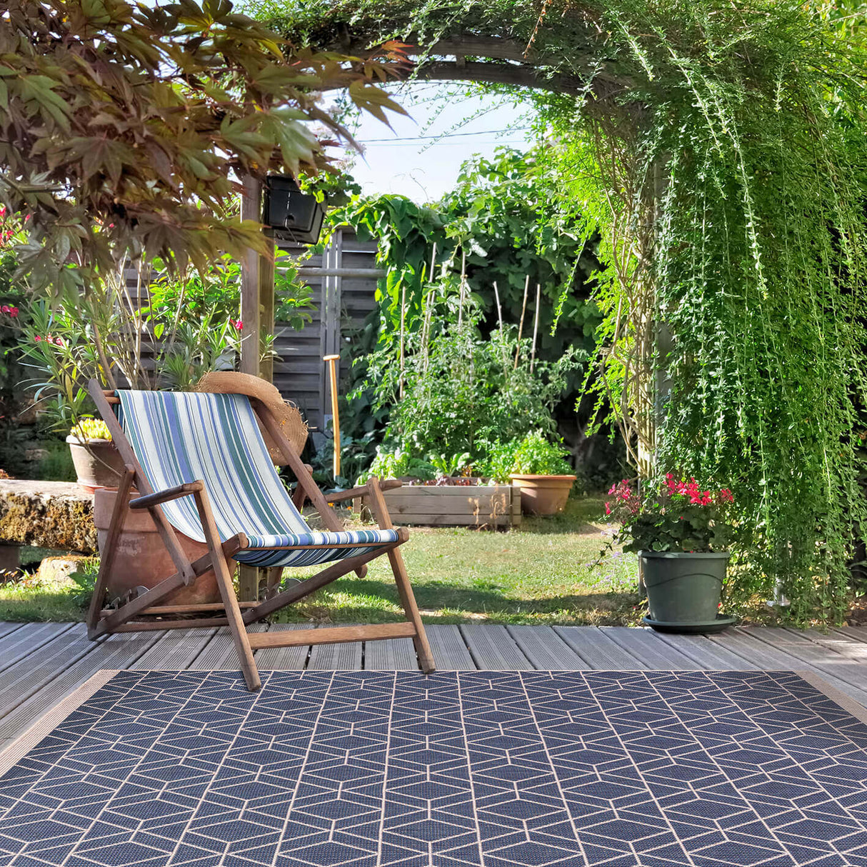 The Rugs Duo Weave Outdoor Rug Diamonds